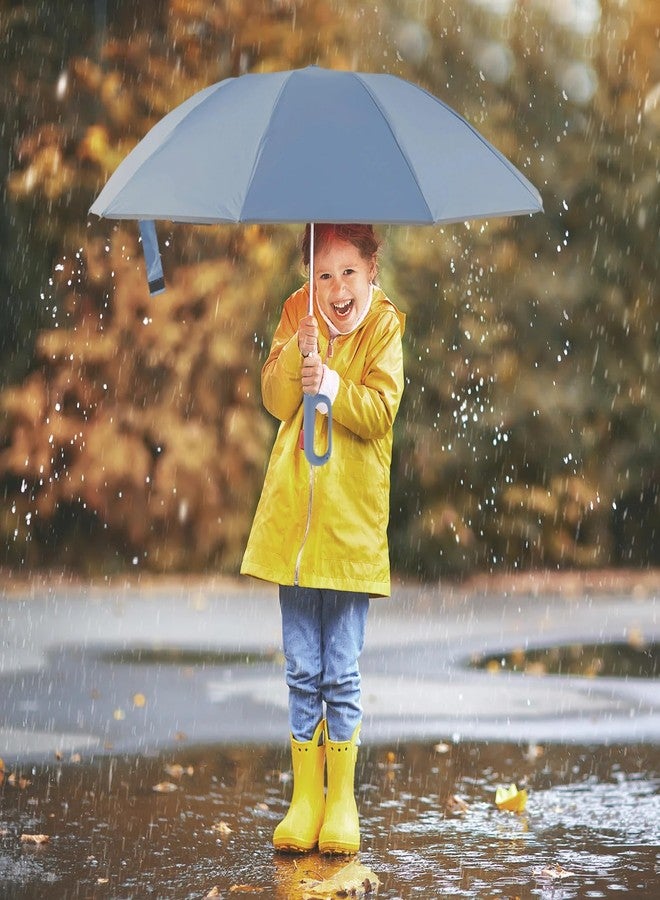 STAR WORK Compact 14-Inch Reverse Folding Automatic Umbrella - Windproof, UV & Rain Protection with Ring Buckle | Travel Portable. (BLUE) - Image 5